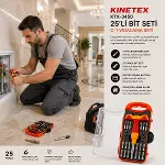 25PCS SAATÇİ - TELEFONCU BİTS TORNAVİDA UÇ BİTS SETİ KTX-3450 (4745)-2