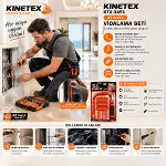 43PCS SİLİKON SAP AKROBAT UZATMALI TORNAVİDA BİTS SETİ MANYETİK UÇ TUTUCU KTX-3451 (4745)-2
