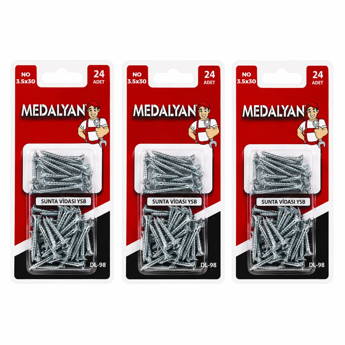 288 ADET 3.5X30 12X24PCS SUNTA VİDASI (4745)