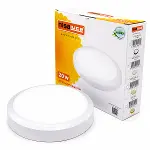 20W BEYAZ METAL KASA SIVA ÜSTÜ YUVARLAK LEDLİ GLOP ARMATÜR IP20 6500K - 1800Lm E1212/B (4745)-1