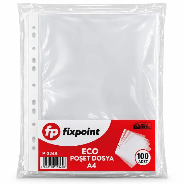 100PCS A4 POŞET ŞEFFAF DOSYA (4745)