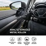 Araç İçi Salyangoz Küllük – Sürgülü Kapaklı, Metal Hazneli, Koku Yayılımını Azaltmaya Yardımcı Kapı Koluna Takılabilen Otomobil Küllüğü (4745)-5
