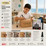 12 ADET SİYAH TAHTA KALEM KESİK UÇ 3MM (4745)-2