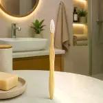 Ahşap - Bambu Naturel - Klasik Diş Fırçası-2