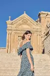 Çiçek Desenli Elbise-6