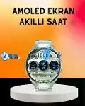 Akıllı Saat AMOLED Ekran Bluetooth Aramalı – Nabız, Uyku ve Spor Takipli-1