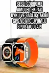 Akıllı Saat Uyku ve Spor Takibi Yeni Nesil Bluetooth Bağlantılı Amoled Ekran-3