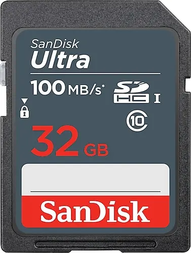 32 GB  SDSDUNR-032G-GN3IN 100/MB 32GB ULT SD C10