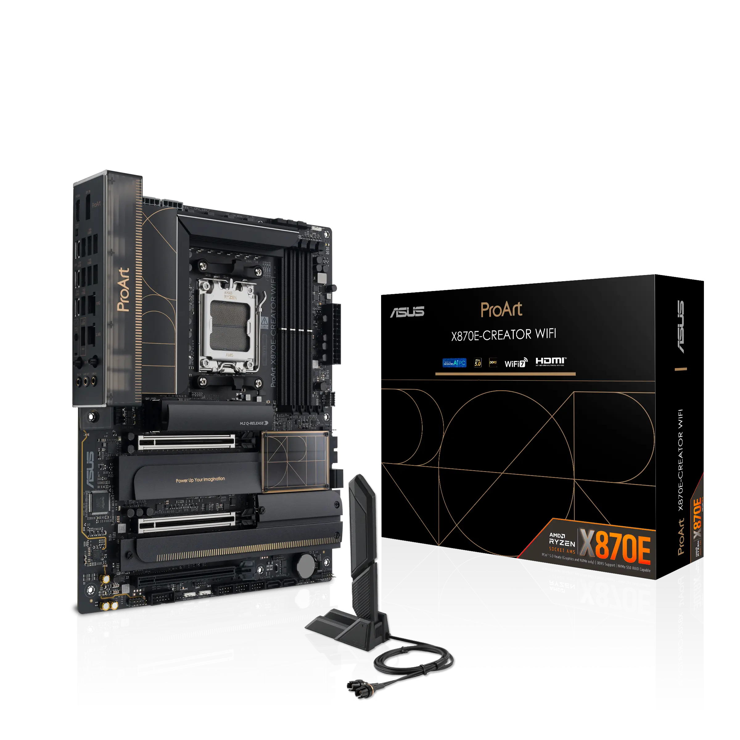 PROART X870E-CREATOR WIFI AM5 DDR5 8000(OC) 2xUSB4 4xM2 HDMI WIFI7 BT 2xLan