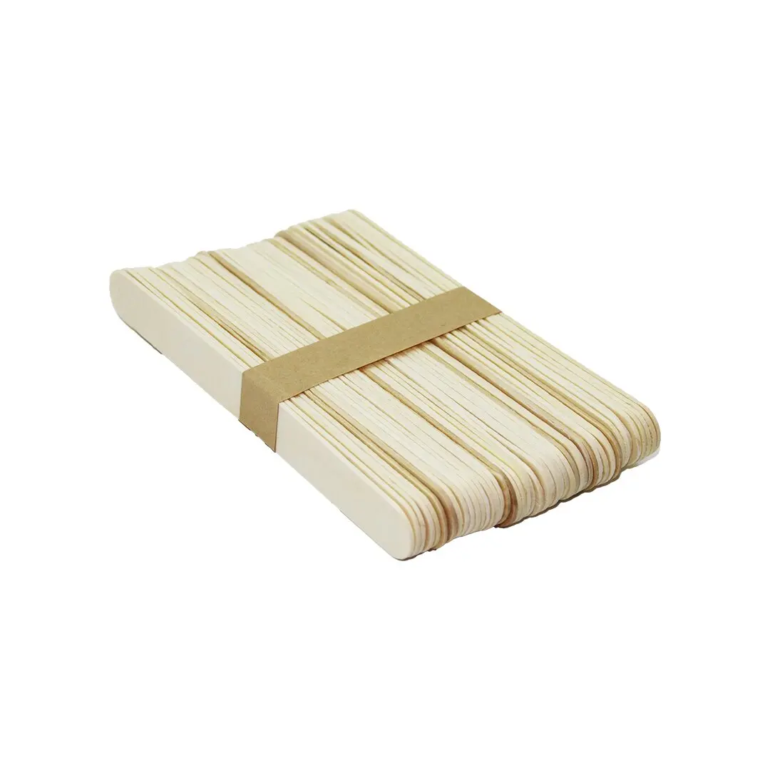 50 PCS   NATUREL  AHŞAP ELİŞİ ÇUBUK (4745)