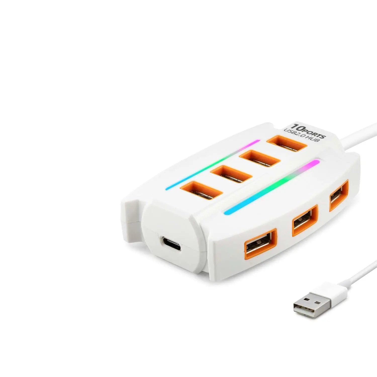 Usb Rgb Hub 10 Port 480 Mbps 1.2 M Beyaz HDX7037