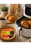Yuvarlak Airfryer Kağıdı 100 Adet Yağ Tutmaz Hazne Koruyucu-1