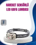 Hareket Sensörlü LED Far 45 Derece Ayarlı Şarj Edilebilir-1