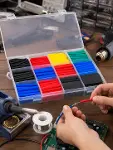 Profesyonel Isıyla Daralan Makaron Kutusu 560 Parça Renkli Kablo Koruma ve İzolasyon Seti-3