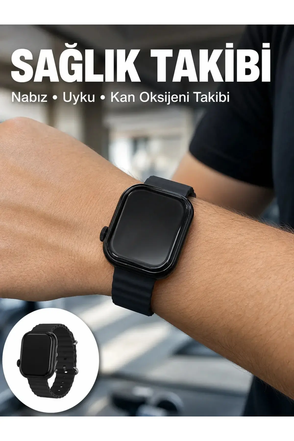 3 Kordonlu Akıllı Saat Bluetooth Arama ve Akıllı Bildirim Destekli
