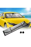 Araç Ön Cam Güneş Koruma Isı Önleyici Katlanabilir Model Fiat Egea Honda Civic Ford Focus Dacia Dust-1