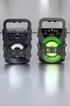 Taşınabilir Bluetooth Hoparlör Led Işıklı Uzun Pil Ömrü-3