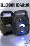 Taşınabilir Bluetooth Hoparlör Led Işıklı Uzun Pil Ömrü-1