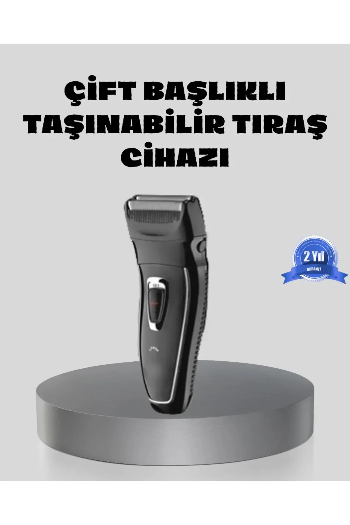 Erkek Tıraş Makinesi Kablosuz Kuru Tıraş Folyo Başlık Yıkanabilir Gövde