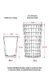 Allegra Şeffaf Bardak - 750 ml Tekli Akrilik Malzeme - Cam Değildir Kırılmaya Dayanıklı-4