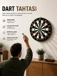 17 İnç Dart Tahtası Sağlam Ahşap Gövde ve Uzun Ömürlü Kullanım-1
