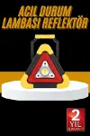 Reflektör Işıklı Ikaz Lambası Şarjlı Çok Fonksiyonlu Işıklı Üçgen Reflektör-2