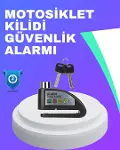 Su Geçirmez Alarm Disk Kilidi Motosiklet Scooter Bisiklet Güvenlik-1