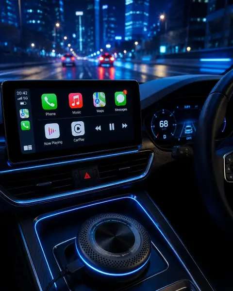 Kablosuz CarPlay Android Auto Destekli Akıllı TV Box 4G Sim Kart Girişli