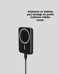 Mıknatıslı MagSafe Uyumlu Araç Tutucu Kablosuz Şarj Destekli-4