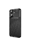 Realme Note 60 Kılıf Auto Focus Karbon Kapak - Siyah-2