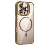 Joko Apple İphone 16 Pro Rem Lensli Magsafe Standlı Kapak - Kahverengi-2