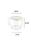 2200 Ml Mikser Kabı Yeşil & Ölçü Kabı & Saklama Kabı-DNY0027-2