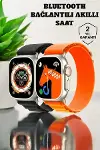 Bluetooth Bağlantılı 49MM Dokunmatik Akıllı Saat Sağlık ve Spor Takip Özellikli-2