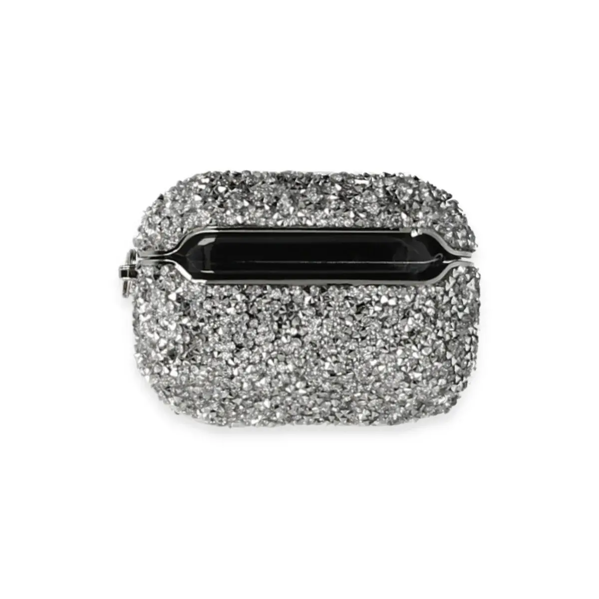 Apple Airpods Pro (1.nesil) ra Taşlı Kılıf - Gümüş