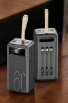 Powerbank 60.000 MAH 4 Portlu Uzun Şarj Süreli Dijital Göstergeli-2