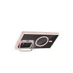 Joko Samsung Galaxy S24 Ultra Rem Lensli Magsafe Standlı Kapak - Pembe-3