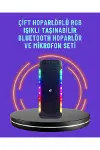 Ev ve Dış Mekan Kullanımına Uygun RGB Işıklı Hoparlör-1