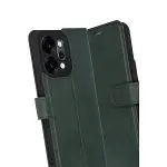Oppo Reno 14 Trend S Plus Kapaklı Kılıf - Yeşil-3