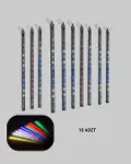 RGB LED Dış Ve İç Mekan Süsleme Işığı 10 Çubuklu Şerit-4