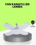 Katlanabilir 4 Kollu LED Ampül 60 Watt 6000 Lumen Beyaz Işık-1