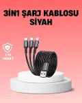Çoklu USB Şarj Kablosu – 1,2m Hızlı Şarj, 3A Güçlü Akım-1