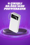 Powerbank Şarj Cihazı 4 Çıkışlı 20.000 MAH Powerbank Taşınabilir Çoklu Giriş-2