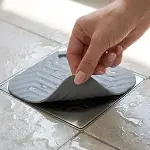 Gri Kare Evye Gider Koku Önleyici Silikon Mat – Lavabo Süzgeç ve Haşere Engelleyici-2