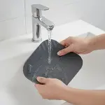 Gri Kare Evye Gider Koku Önleyici Silikon Mat – Lavabo Süzgeç ve Haşere Engelleyici-4