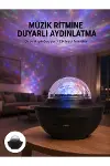Çok Renkli Projektör Lamba Disko Topu Gece Lambası Kablosuz-1