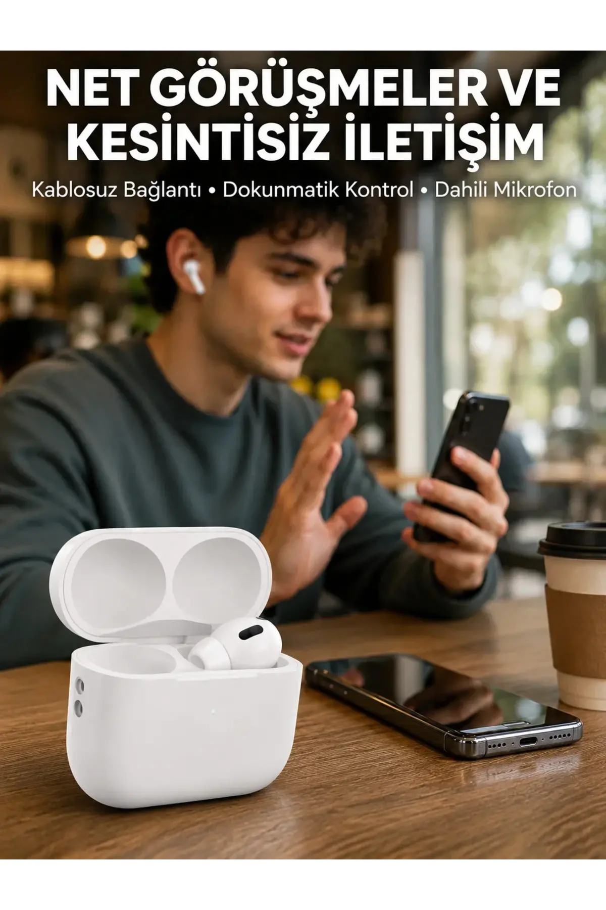 Gürültü Engelleme Teknolojili Bluetooth Kulaklık – Adaptif Ses ve Uzun Pil Süresi Yeni Nesil