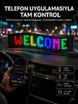 Matrix Led Cama Yapışan Telefon Kontrollü Panel Dijital Ekran Kumandalı-1