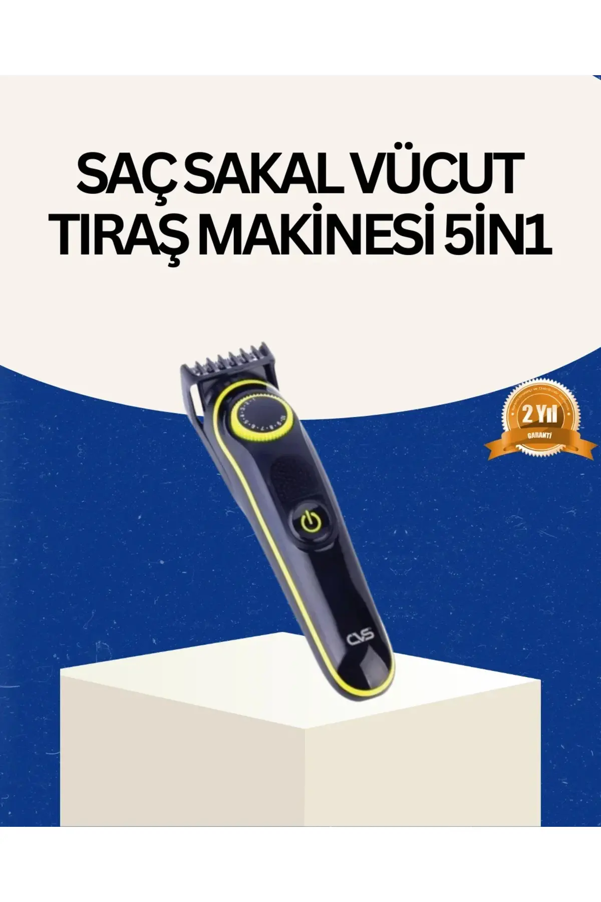Şarjlı Sessiz Çalışan Saç ve Sakal Şekillendirici Profesyonel Erkek Tıraş Makinesi