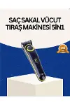 Şarjlı Sessiz Çalışan Saç ve Sakal Şekillendirici Profesyonel Erkek Tıraş Makinesi-1