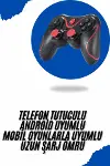 Joystik Gamepad Bluetooth Telefon Tutucu Oyun Kolu Telefon Android Uyumlu-2